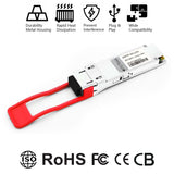 Module de transcodeur optique 40GBASE-ER4 QSFP+ compatible avec Extreme 1