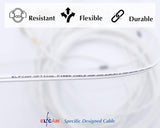 2M (6.6FT) LC TO LC (UPC) OM5 MULTIMODE FIBER OPTIC CABLE, 50/125 M DUPLEX LOMMF