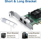 H!Fiber Gigabit 2 Port NIC with Intel I350 Chip, 1Gb Network Card Comp