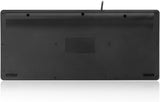 Adesso Natural Ergonomic AKB-111UB SlimTouch Mini Keyboard, Black