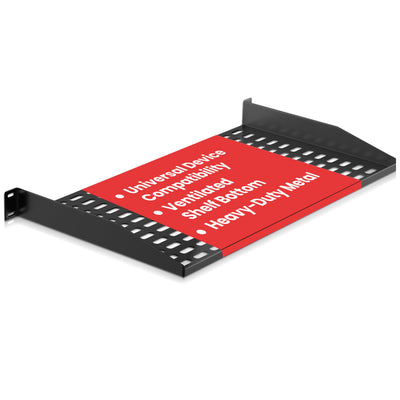 2U ADJUSTABLE VENTED SLIDING RACK SHELF