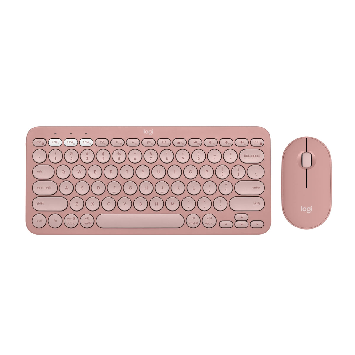 Logitech Pebble 2 Combo, Wireless Keyboard and Mouse, Quiet and Portab