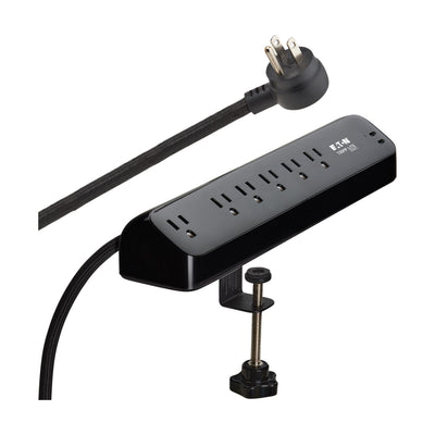 Eaton Tripp Lite series Desk Clamp Power Strip Surge Protector, 6-Outl