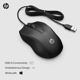 Souris filaire HP Desktop 320M - Optique 1200 DPI USB