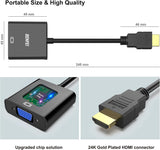 BENFEI Adaptateur HDMI vers VGA, plaqué or (Mâle vers femelle) pour ordinateur