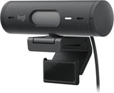 Logitech Brio 500 Full HD Webcam with Auto Light Correction, show Mode