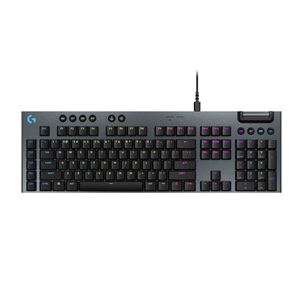 Logitech G915 X Clavier de jeu filaire (Tactile) - Noir | Profil bas