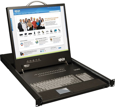 Tripp Lite NetController 16-Port Rackmount Console KVM Switch Steel wi