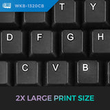 Adesso WKB-1320CB EasyTouch - Antimicrobial Wireless Desktop Keyboard
