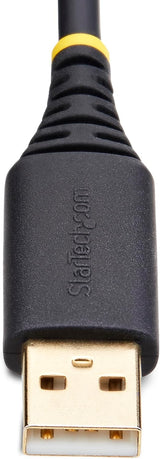 StarTech 1ft (30cm) USB to Serial Adapter Cable, COM Retention, FTDI