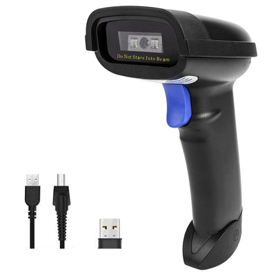 NETUM Bluetooth Barcode Scanner, Compatible with 2.4G Wireless & Bluet