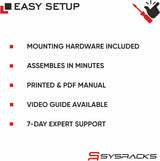 StarTech 12U Server Rack Open Frame Adjustable Depth 4Post