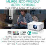 SHARP NEC 1080P DLP, 4000 LUMEN, LASER PROJECTOR - FILTER FREE, DUAL HDMI, 6.6 LBS., 5 YEAR WARRANTY