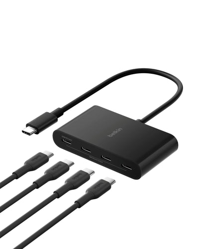 Belkin Connect USB-C to 4-Port USB-C 3.2 Gen2 Ports Hub, Multiport Ada