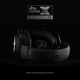 Logitech G Pro X Wired Gaming Headset: Blue VO!CE Detachable Boom Mic,