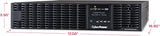 CyberPower OL1500RTXL2U Smart App Online UPS System, 1500VA/1350W, 8 O