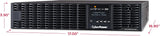 CyberPower OL1500RTXL2U Smart App Online UPS System, 1500VA/1350W, 8 O