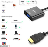 BENFEI Adaptateur HDMI vers VGA, plaqué or (Mâle vers femelle) pour ordinateur