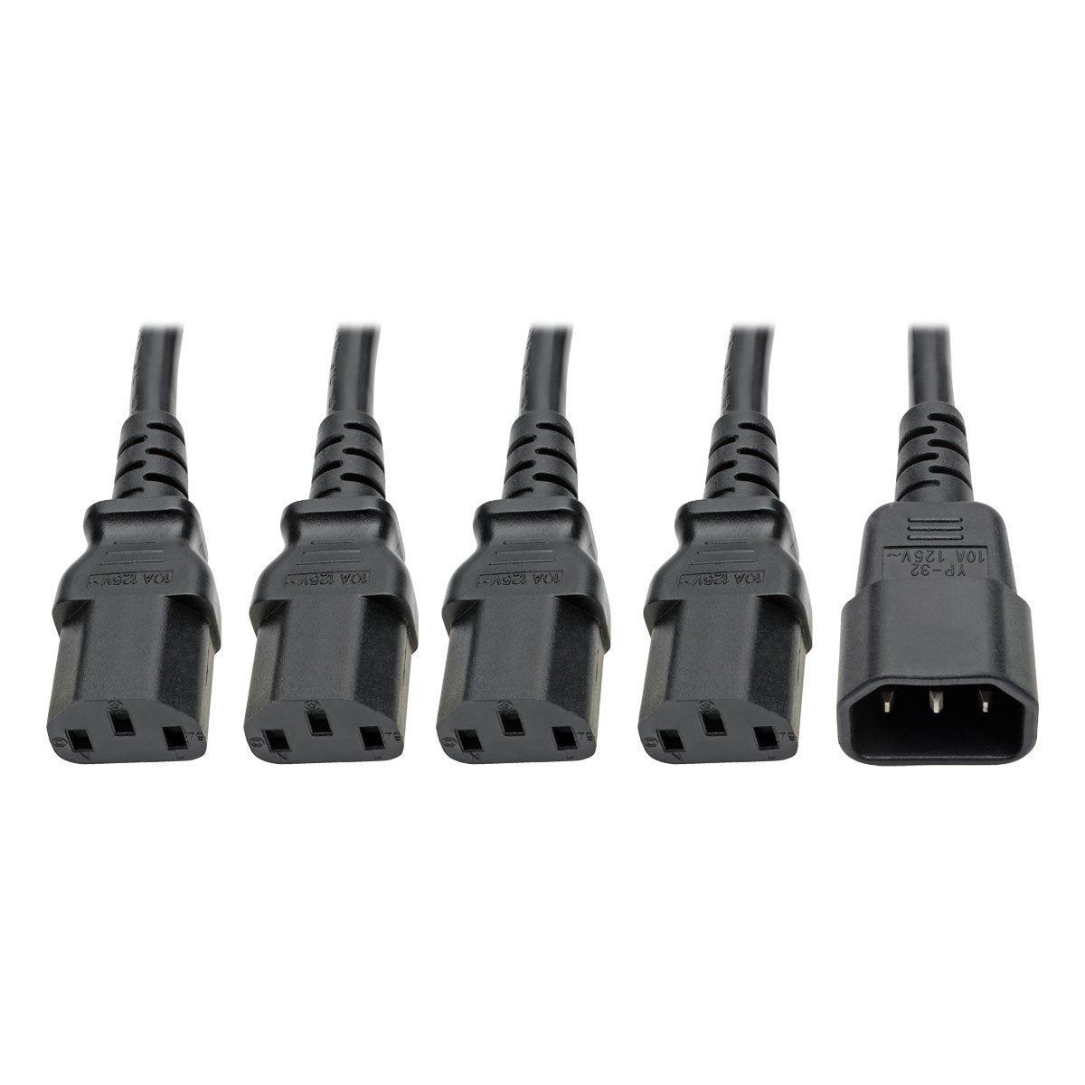 Tripp Lite P004-18N-4XC13 Y Splitter Power Cord 10A 18in