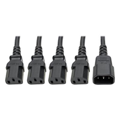 Tripp Lite P004-18N-4XC13 Y Splitter Power Cord 10A 18in