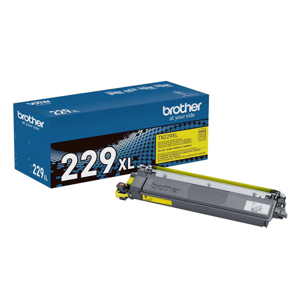 Brother Original TN229XLY High-Yield Yellow Toner Cartridge, Higher Yi