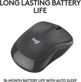 Logitech M240 Silent Bluetooth Mouse, Wireless, Compact, Portable, Smo