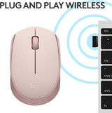 Logitech M170 Wireless Mouse for PC, Mac, Laptop, 2.4 GHz with USB Min