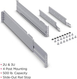 CyberPower CP2RAIL02 4-Post Rackmount Kit, 2U/3U, 500 Pound Mounting K
