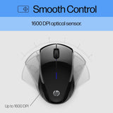 HP X3000 BLK G3 WRLS Mouse New Version Black