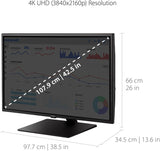 ViewSonic 43IN 4K Commercial LED 16/7, 350 NITS, Android 14 AOSP, 4000:1, USB-C, 3X HDMI, RS232, RJ45, WI-FI/BT SLOT, Dual 10W Speakers. Pro-Grade