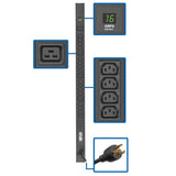 PDU MESURÉ 16 C13 4 C19 208/240V 3,2/3,8KW C20/L6-20P CORDON 10FT