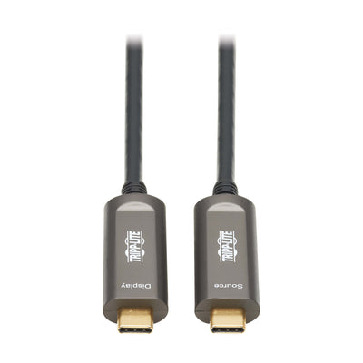 Tripp Lite U420F-15M-V USB-C Fiber Optic Cable, 4K 60Hz, 15m