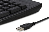 Clavier lavable USB Kensington K74200CA Pro Fit, noir
