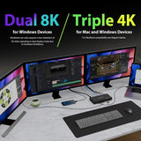 IOGEAR Quantum Thunderbolt 5 Dock Pro - 10 Devices - 80gbps - 2.5G - T