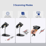 NETUM Bluetooth Barcode Scanner, Compatible with 2.4G Wireless & Bluet