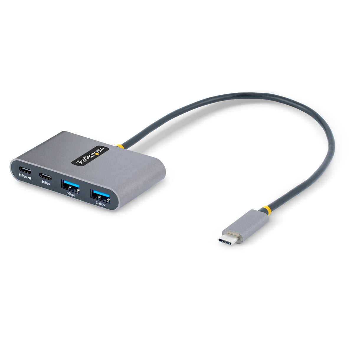 Concentrateur USB-C à 4 ports StarTech.com avec Power Delivery Pass-Through de 100 W -