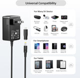 15W 5V 3A Power Adapter 5 Volt DC Power Supply 1A 2A 2.5A 3 Amp Max Un