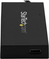 StarTech.com 4 Port USB 3.0 Hub - USB Type-A Hub with 1x USB-C & 3x US