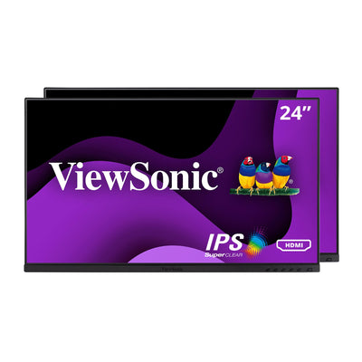 ViewSonic VG2448A-2_H2 24 Inch Dual Pack Head-Only 1080p IPS Monitor w