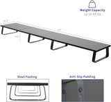 VIVO 140cm Extra Long Monitor Stand, Wood & Steel Desktop Riser, Multi