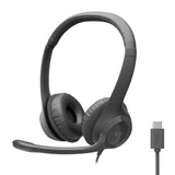 Logitech H391 Wired Headset for PC/Laptop, Stereo Headphones with Nois