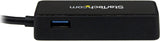 Startech.Com USB 3.0 to Gigabit Ethernet Adapter NIC with USB Port, Bl