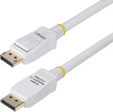 StarTech.com 10ft (3m) White VESA Certified DisplayPort 1.2 Cable, 4K