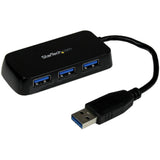 StarTech.com Hub USB 3.0 à 4 ports – Câble intégré – Compact – SuperSpee