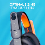Casques filaires Logitech Zone Learn pour l'apprentissage, confortables et réglables