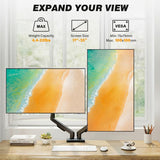 Dual Monitor Stand - Adjustable Dual Arm Mount for 17-35 Inch Screens