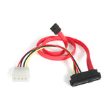 StarTech.com 18in SAS 29 Pin to SATA Cable with LP4 Power - 18in SAS 2