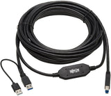 Tripp Lite U328-025-1 USB Active Repeater Cable, 25 ft, 5 Gbps
