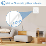 1000-Pack White Self-Adhesive Cable Tie Mounts with Multi-Purpose Stic