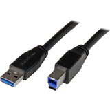 StarTech.com 30ft USB 3.0 (5Gbps) USB-A to USB-B Cable - M/M - Active